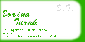 dorina turak business card