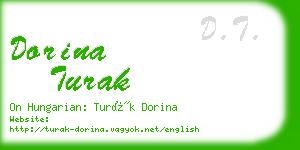 dorina turak business card